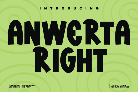 Anwerta Right: A Bold Display Font for Striking Visual Impact