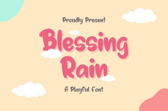 Blessing Rain: Elevating Designs with Playful Typography