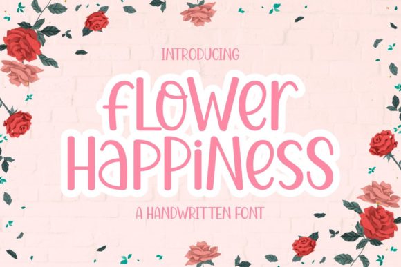 Flower Happiness: A Unique Display Font for Creative Projects