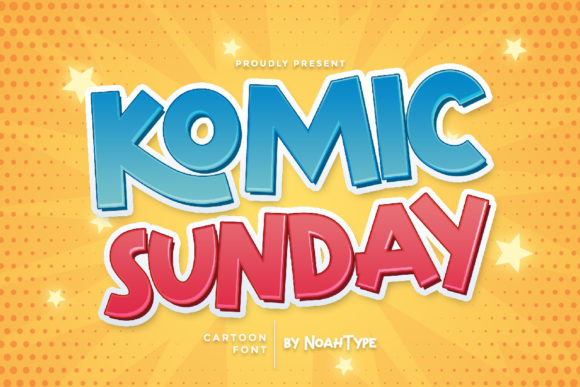 Komic Sunday: A Cartoon-Styled Display Font for Bold Creative Projects