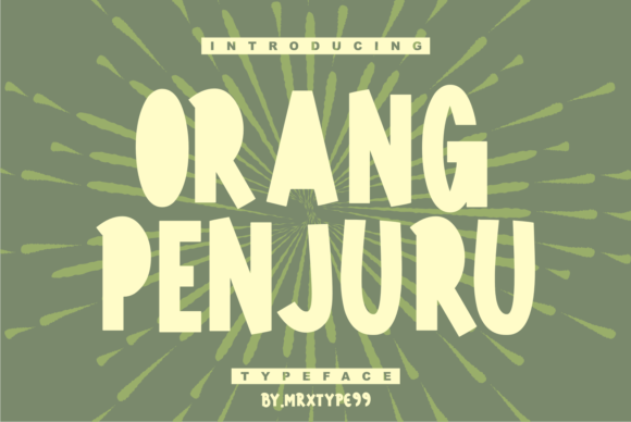 Orang Penjuru: Elevating Visual Impact with Bold Typography