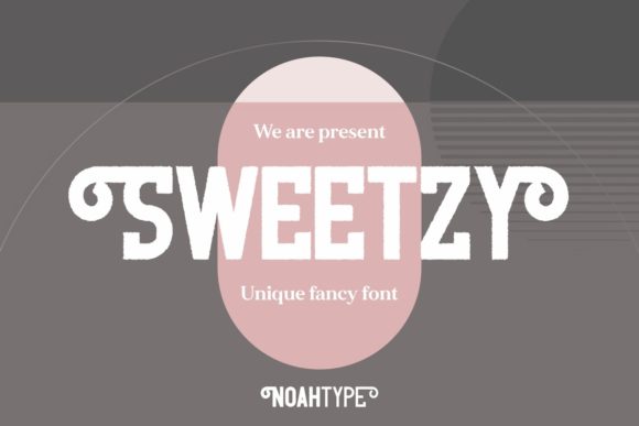 Sweetzy: Integrating an Eroded Display Font into Professional Design Workflows