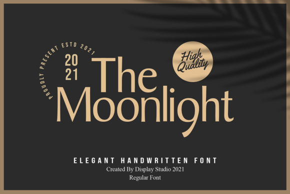 The Moonlight: Elevating Design with Elegant Handwritten Typography