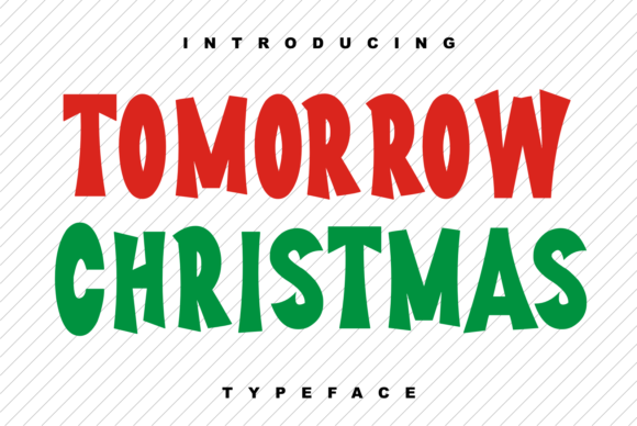 Tomorrow Christmas: The Bold Display Font That Brings Holiday Cheer to Any Design